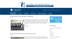 Desktop Screenshot of pastoraldapessoaidosa.org.br